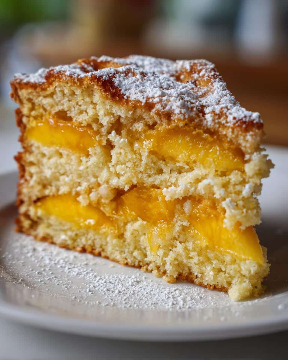 Irresistible Summer Peach Cake - detail 3