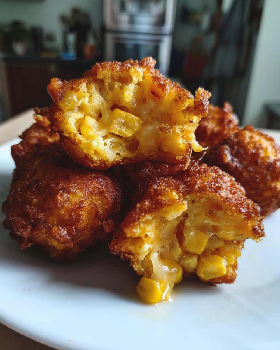 Irresistibly Crispy Cheesy Corn Fritters Recipe - detail 2