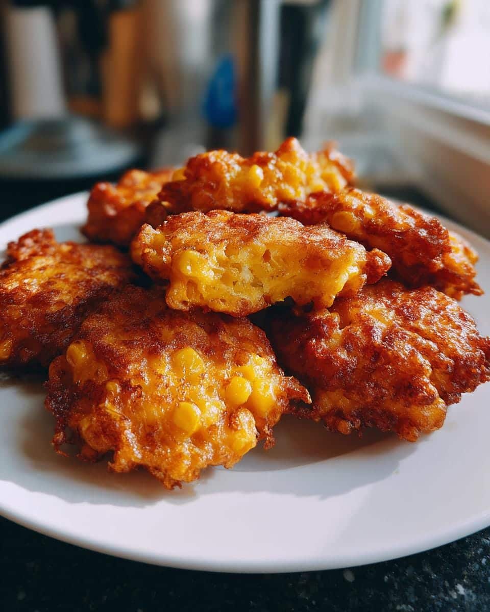 Irresistibly Crispy Cheesy Corn Fritters Recipe - detail 3