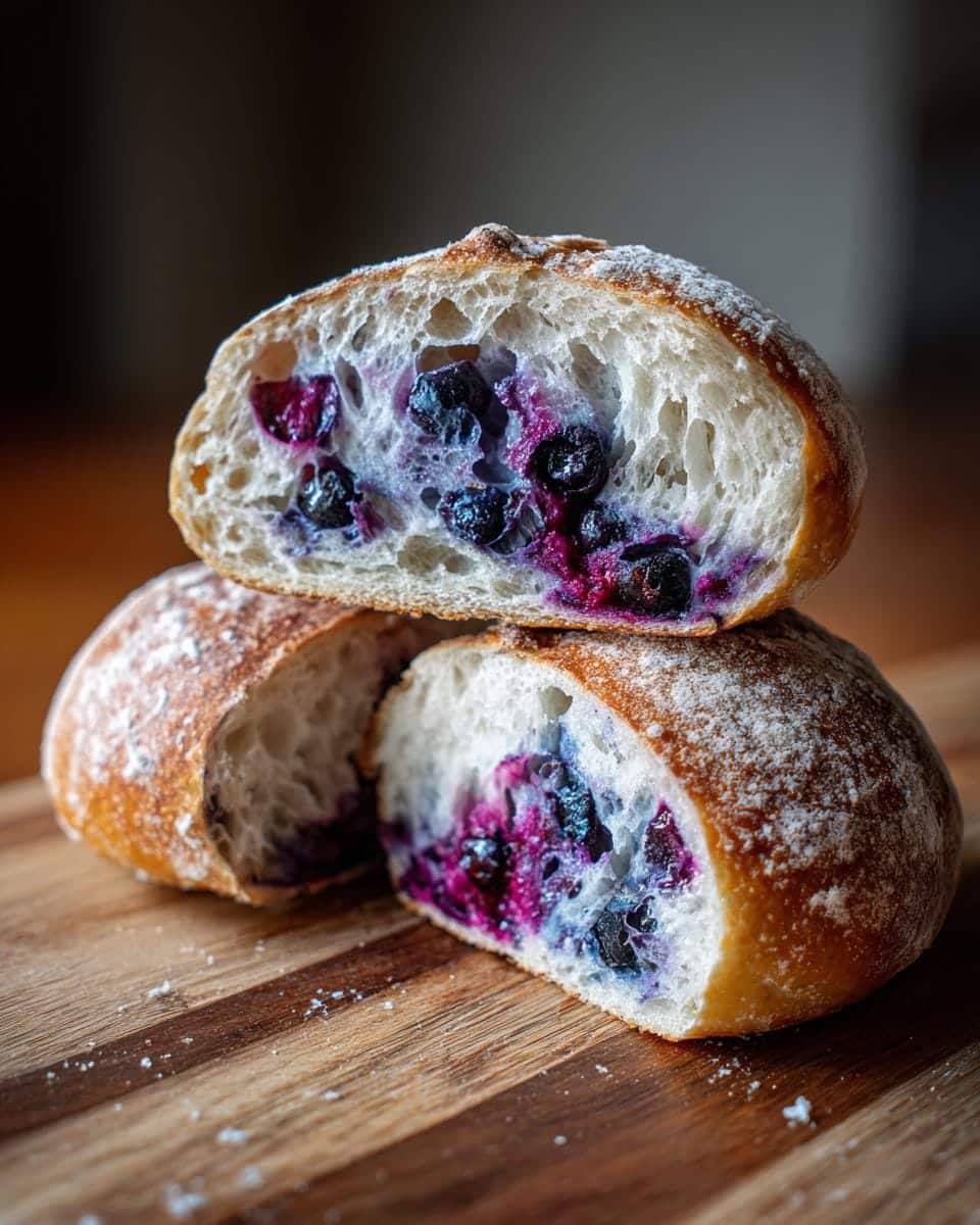 Marbled Blueberry Bagels - detail 1