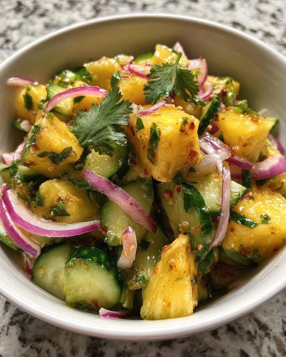 Pineapple Cucumber Salad - detail 2