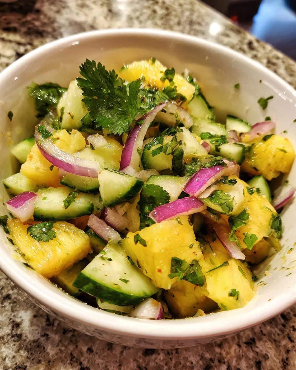 Pineapple Cucumber Salad - detail 3