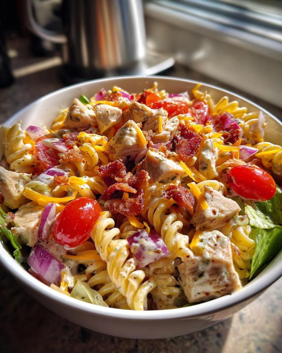 Protein-Packed Chicken Ranch Blt Pasta Salad - detail 2