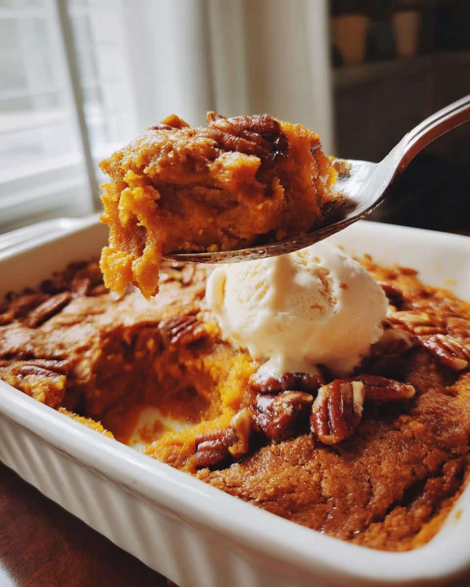 Pumpkin Pecan Cobbler - detail 1