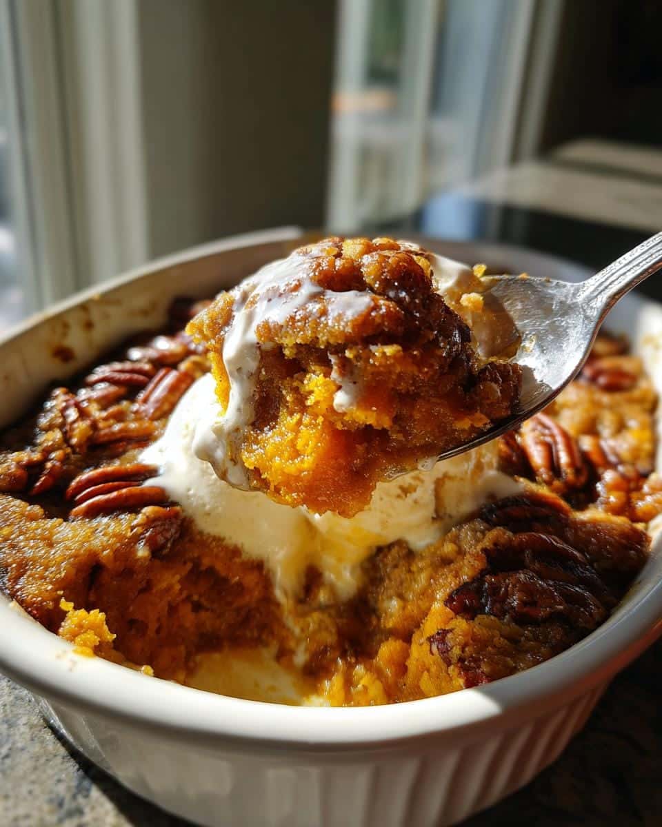 Pumpkin Pecan Cobbler - detail 2