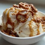Salted Caramel Pretzel Ice Cream