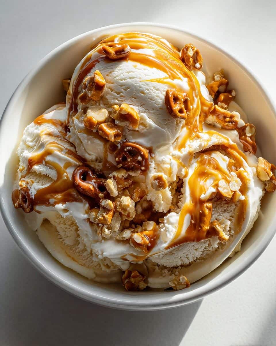 Salted Caramel Pretzel Ice Cream - detail 3