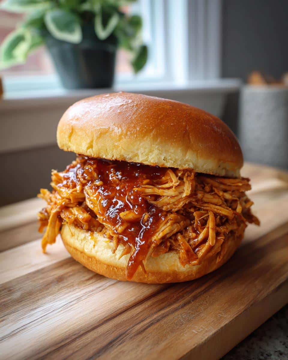 Slow Cooker Hot Honey Chicken Sandwiches - detail 1