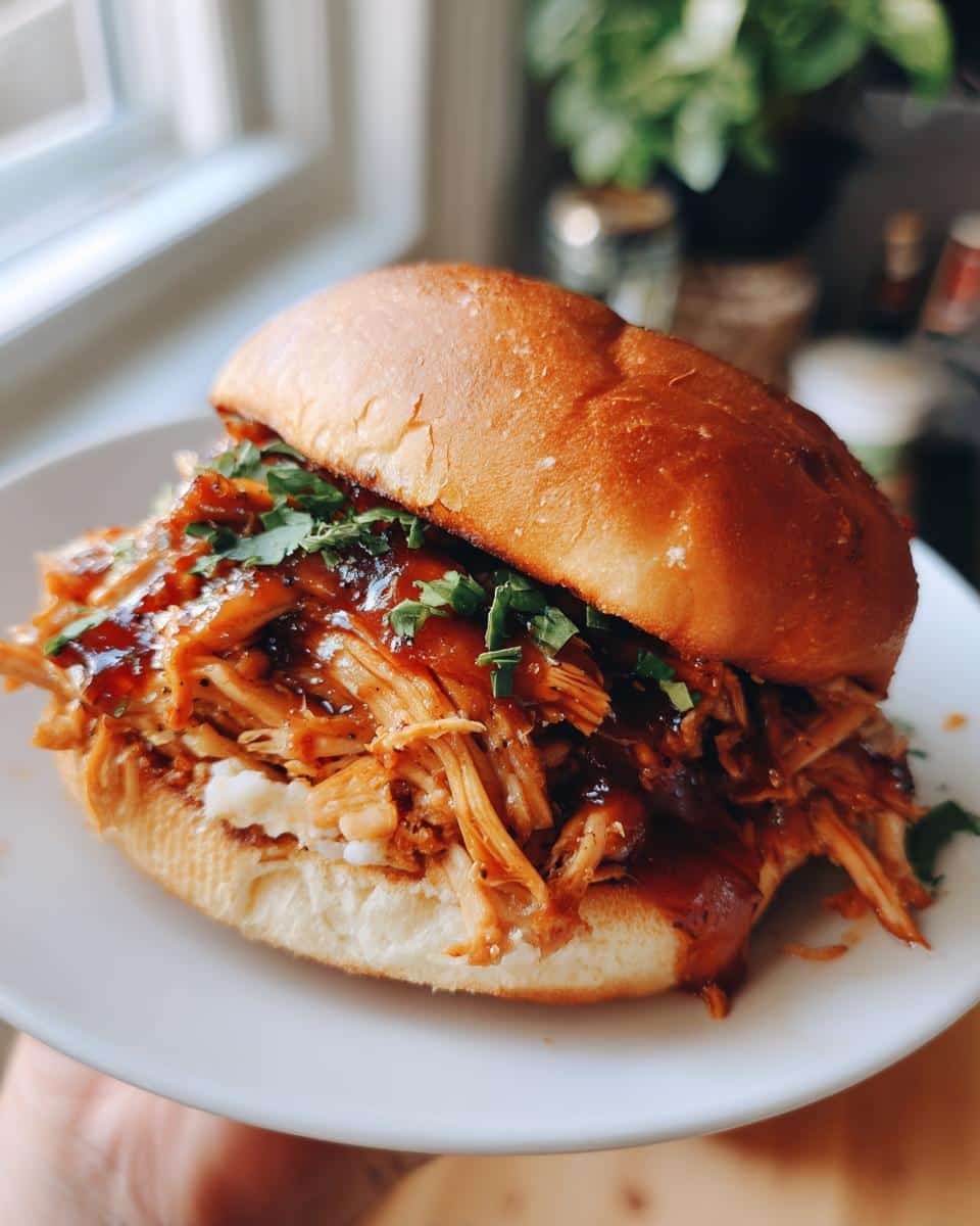 Slow Cooker Hot Honey Chicken Sandwiches - detail 2