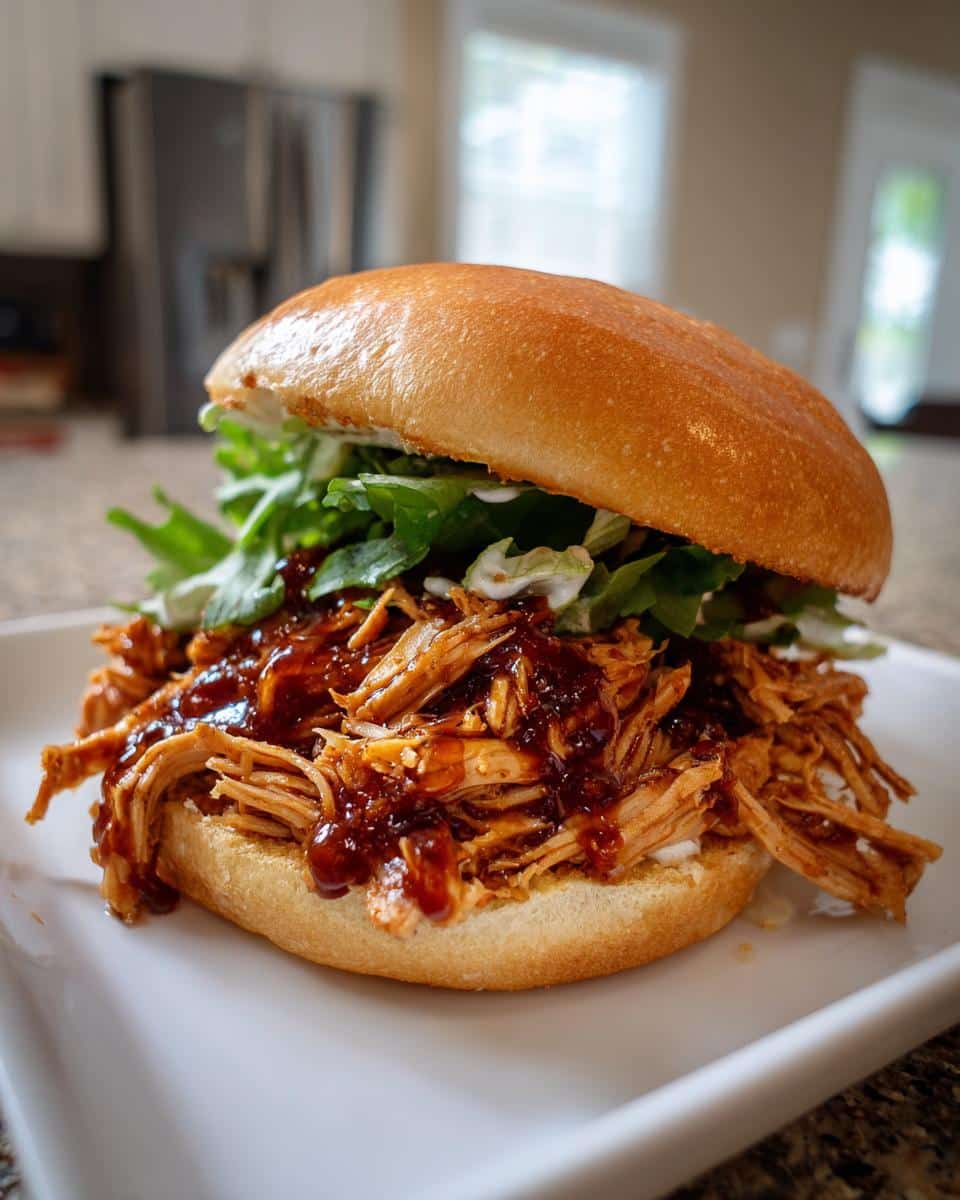 Slow Cooker Hot Honey Chicken Sandwiches - detail 4