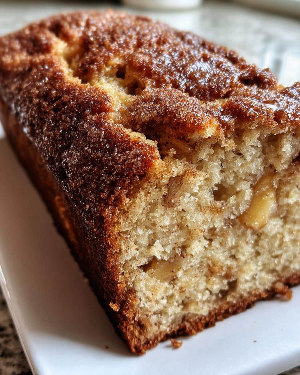 Spiced Apple Cider Donut Loaf with a Cinnamon Sugar Crust - detail 1