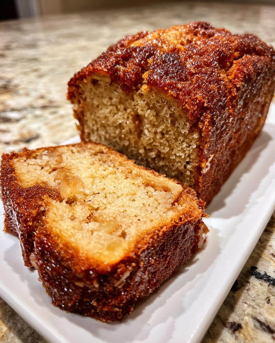 Spiced Apple Cider Donut Loaf with a Cinnamon Sugar Crust - detail 2