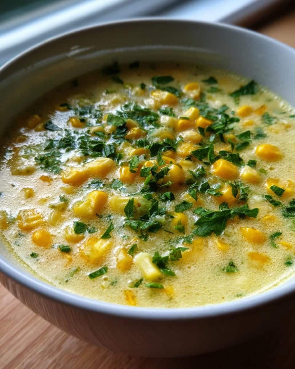 Summer Corn and Zucchini Chowder - detail 3