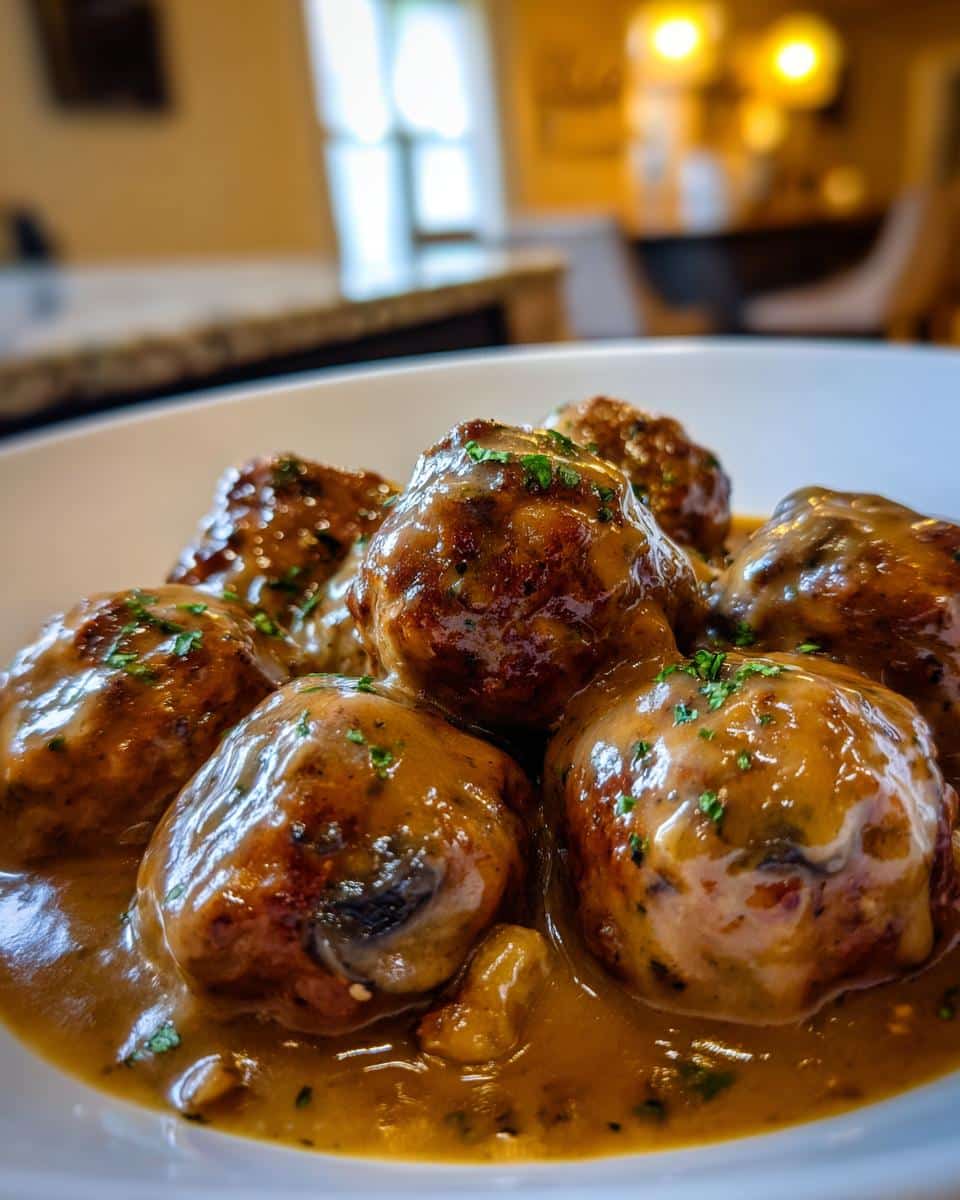 Tasty Slow Cooker Salisbury Steak Meatballs Recipe - detail 1