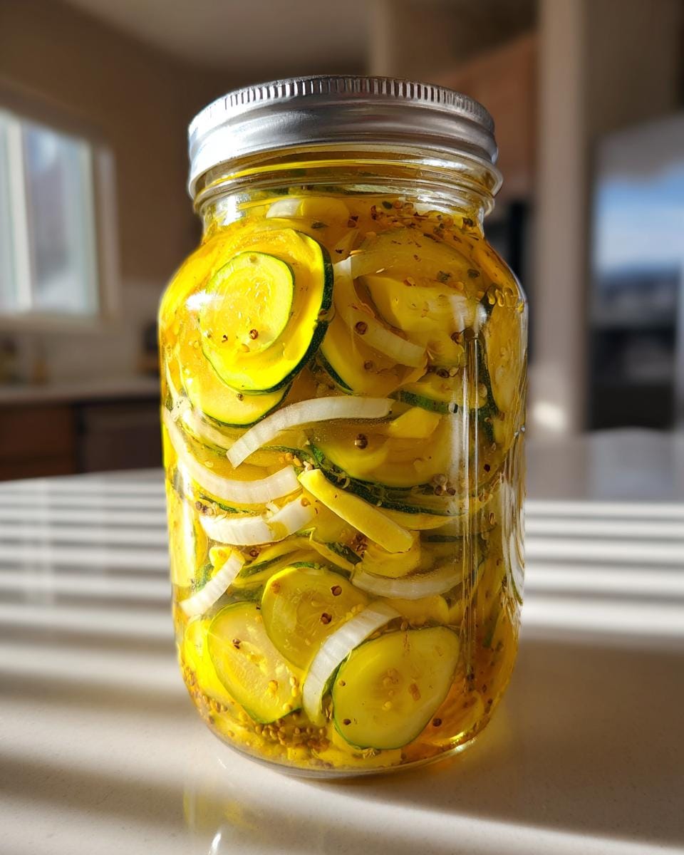 Yellow Squash Pickles - detail 1