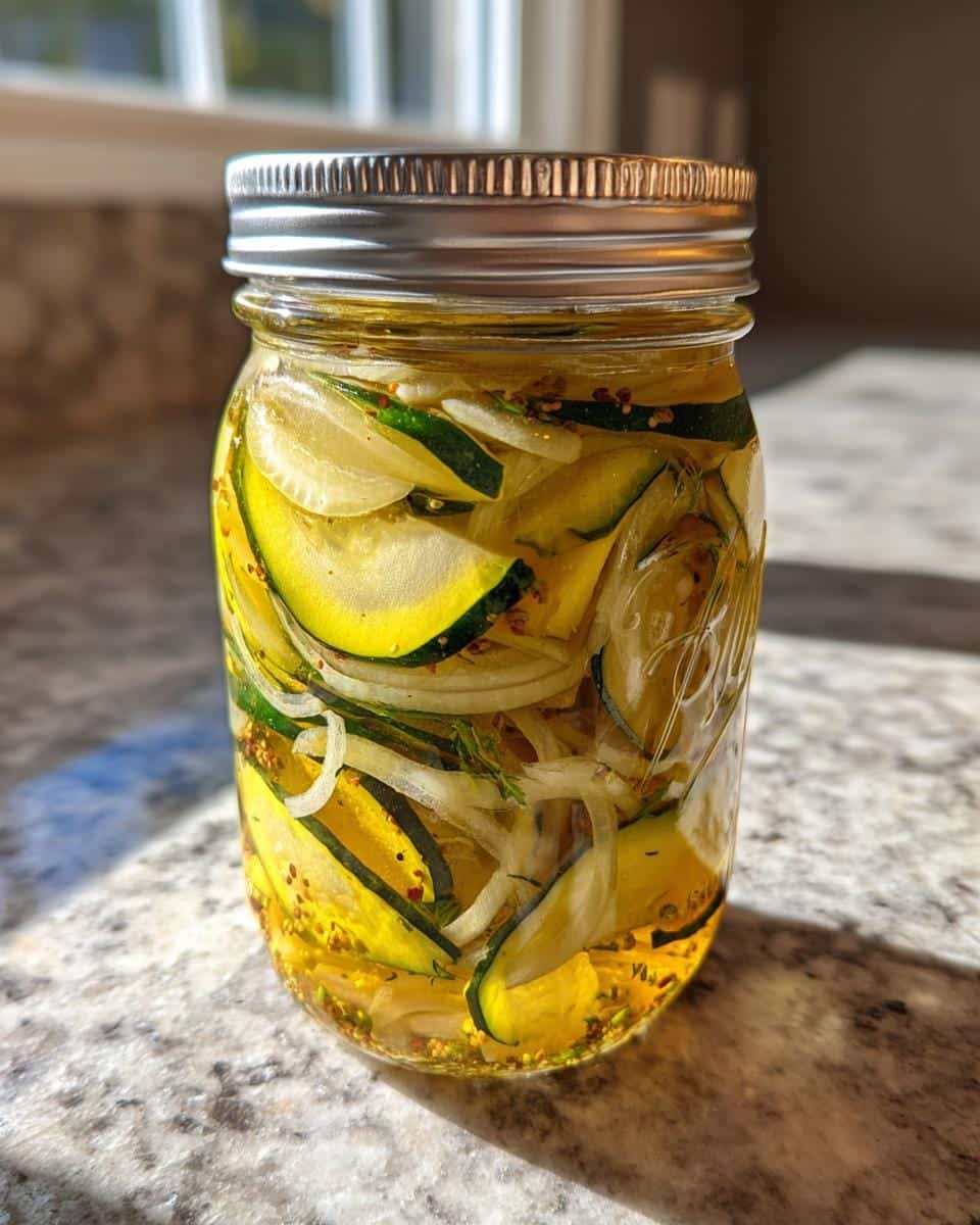 Yellow Squash Pickles - detail 2