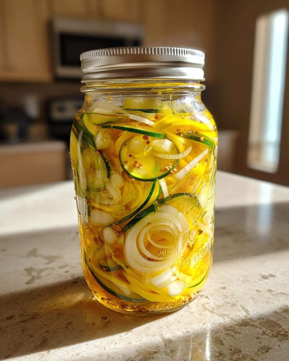 Yellow Squash Pickles - detail 3