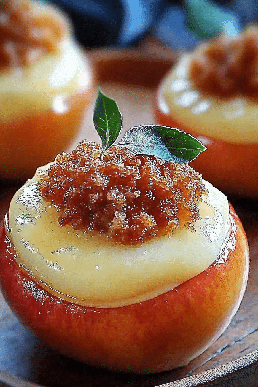 Cheesecake Stuffed Baked Apples, Cozy Treat with 5 Star Flavor