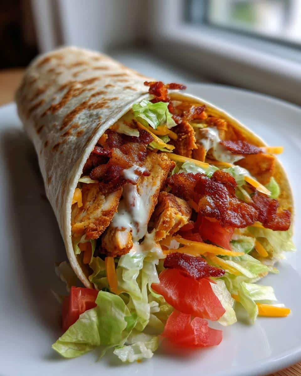 crispy chicken Bacon Ranch wrap - detail 2