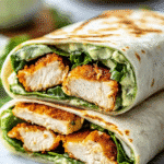 Easy Chicken Caesar Wraps with Crunch