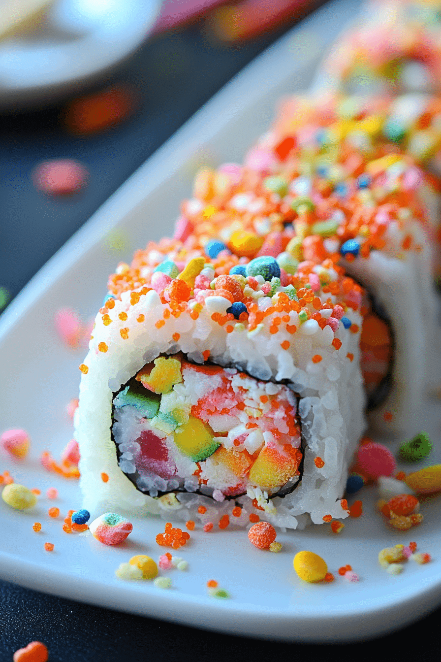 Fruity Pebbles Sushi – 1 Colorful, Fun Dessert You’ll Love