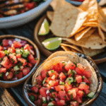 How to serve chilled watermelon salsa