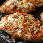 parmesan melting on blackstone garlic chicken
