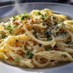 15-Minute Creamy Garlic Pasta.