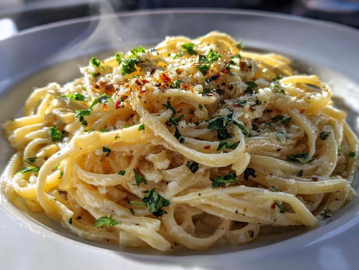 Creamy Garlic Pasta in 15 Minutes – Insanely Delicious!