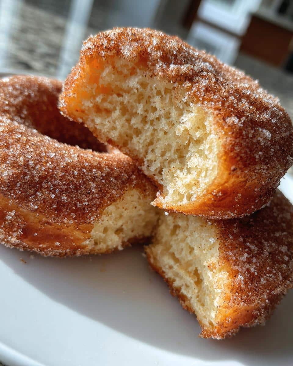 Apple Cider Donuts with Cinnamon Sugar Coating - detail 1