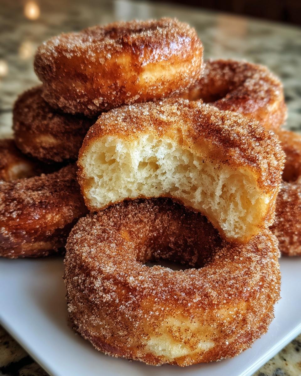Apple Cider Donuts with Cinnamon Sugar Coating - detail 2