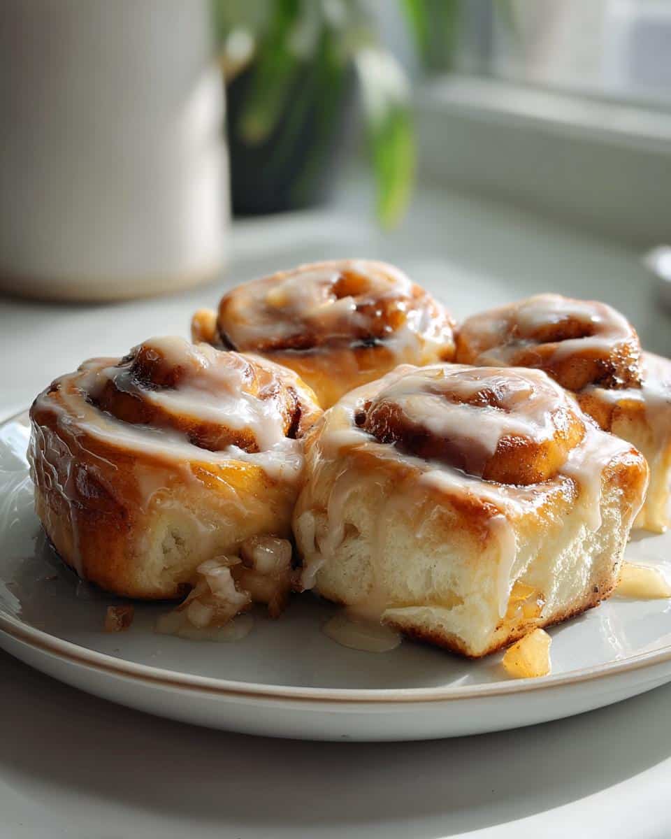 Apple Cinnamon Rolls with Brown Butter Maple Icing - detail 3