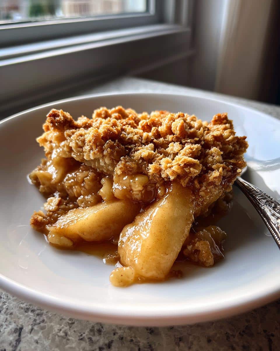 Apple Crisp  with Brown Sugar Oat Topping - detail 1