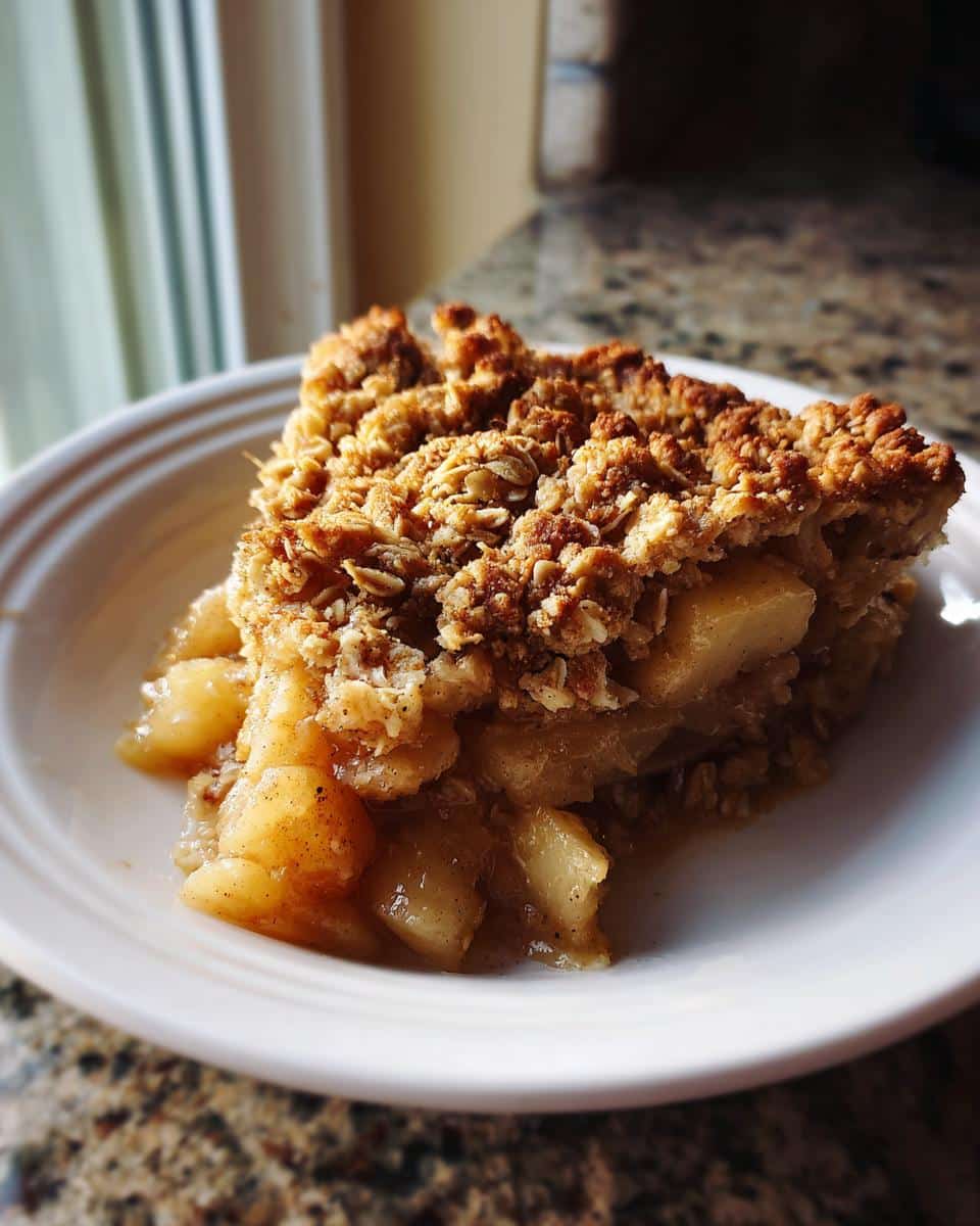 Apple Crisp  with Brown Sugar Oat Topping - detail 3
