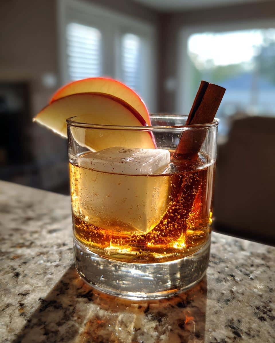 Autumn Spice Old Fashioned with Apple and Cinnamon - detail 2