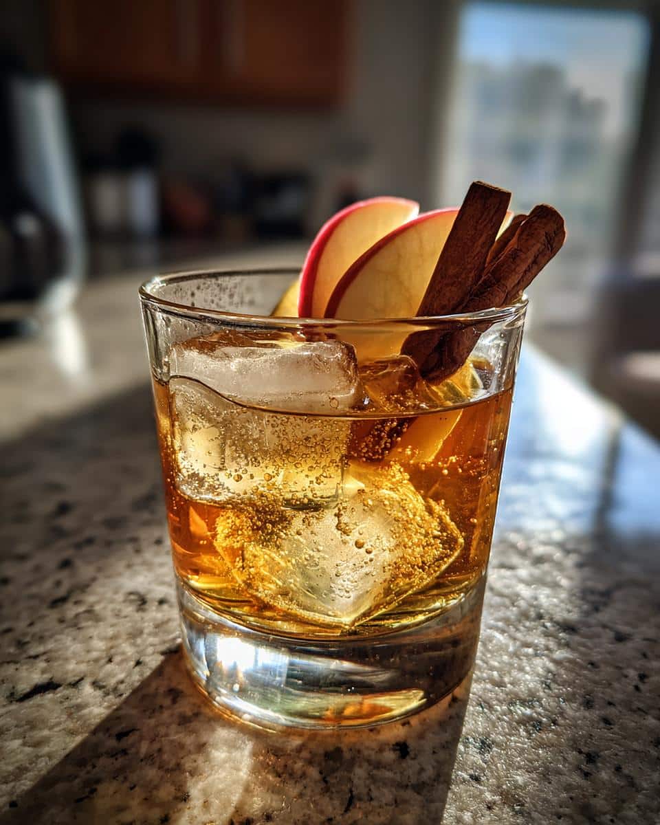 Autumn Spice Old Fashioned with Apple and Cinnamon - detail 3