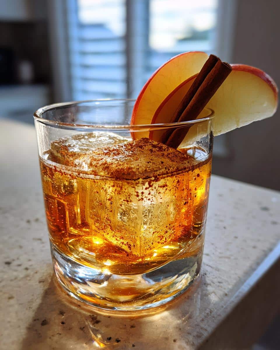 Autumn Spice Old Fashioned with Apple and Cinnamon - detail 4