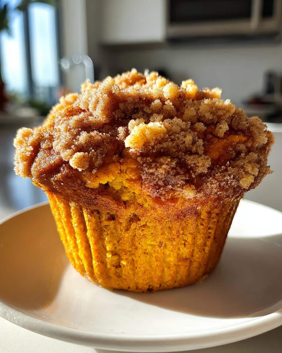 Bakery-Style Pumpkin Spice Muffins with Streusel Crumb Top - detail 2