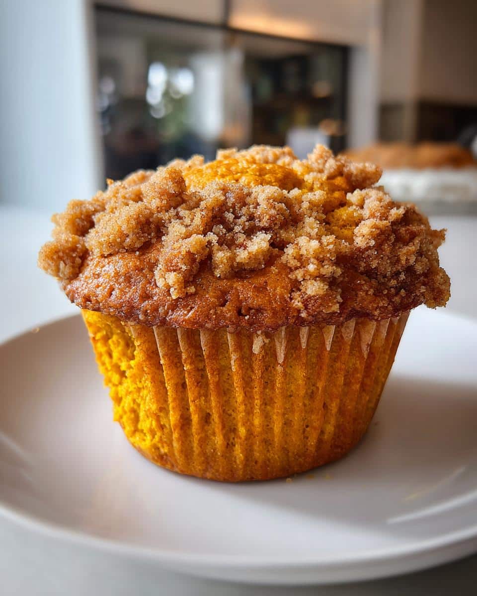 Bakery-Style Pumpkin Spice Muffins with Streusel Crumb Top - detail 3