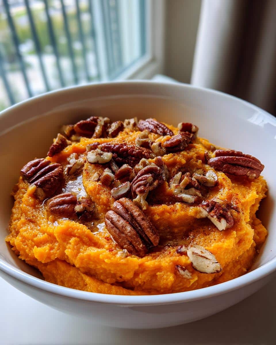 Brown Butter Mashed Sweet Potatoes with Pecans - detail 1