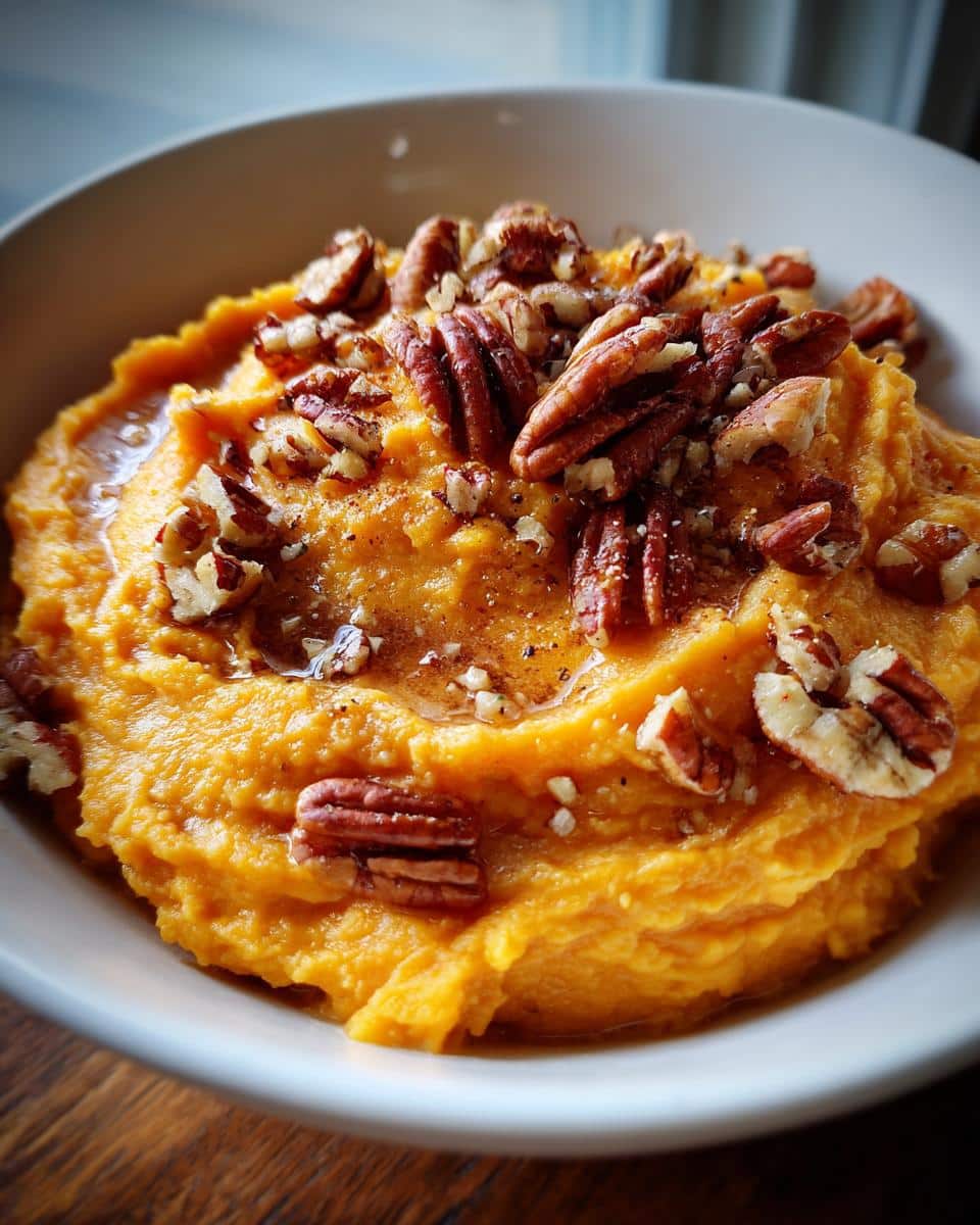 Brown Butter Mashed Sweet Potatoes with Pecans - detail 2