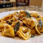 Brown Butter Pumpkin Tortellini with Sage and Parmesan