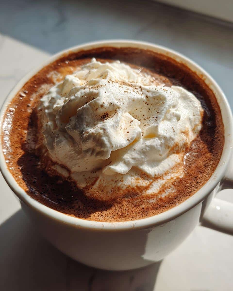 Chai Spiced Hot Chocolate with Whipped Cream - detail 1