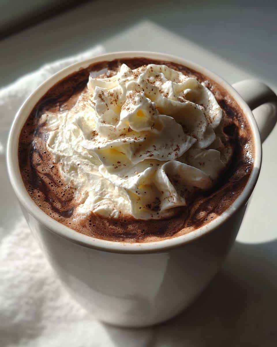 Chai Spiced Hot Chocolate with Whipped Cream - detail 2