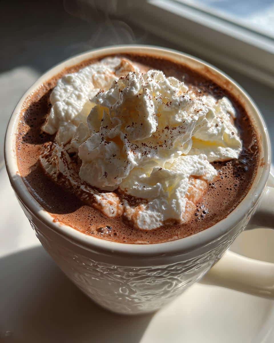 Chai Spiced Hot Chocolate with Whipped Cream - detail 3