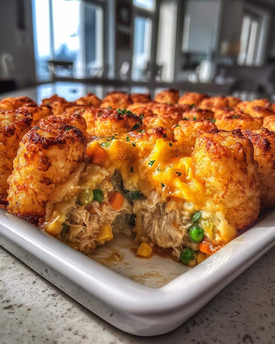 Chicken Tot Pie. - detail 1