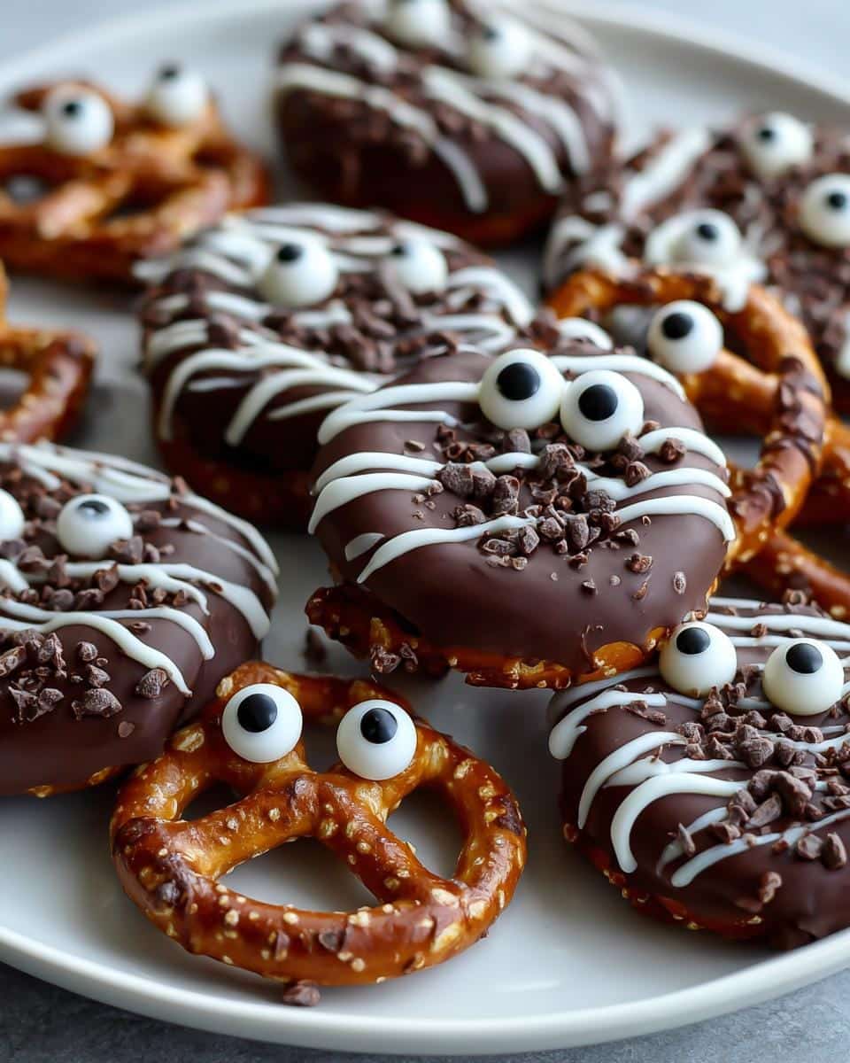 Chocolate Covered Pretzel Monsters - detail 2