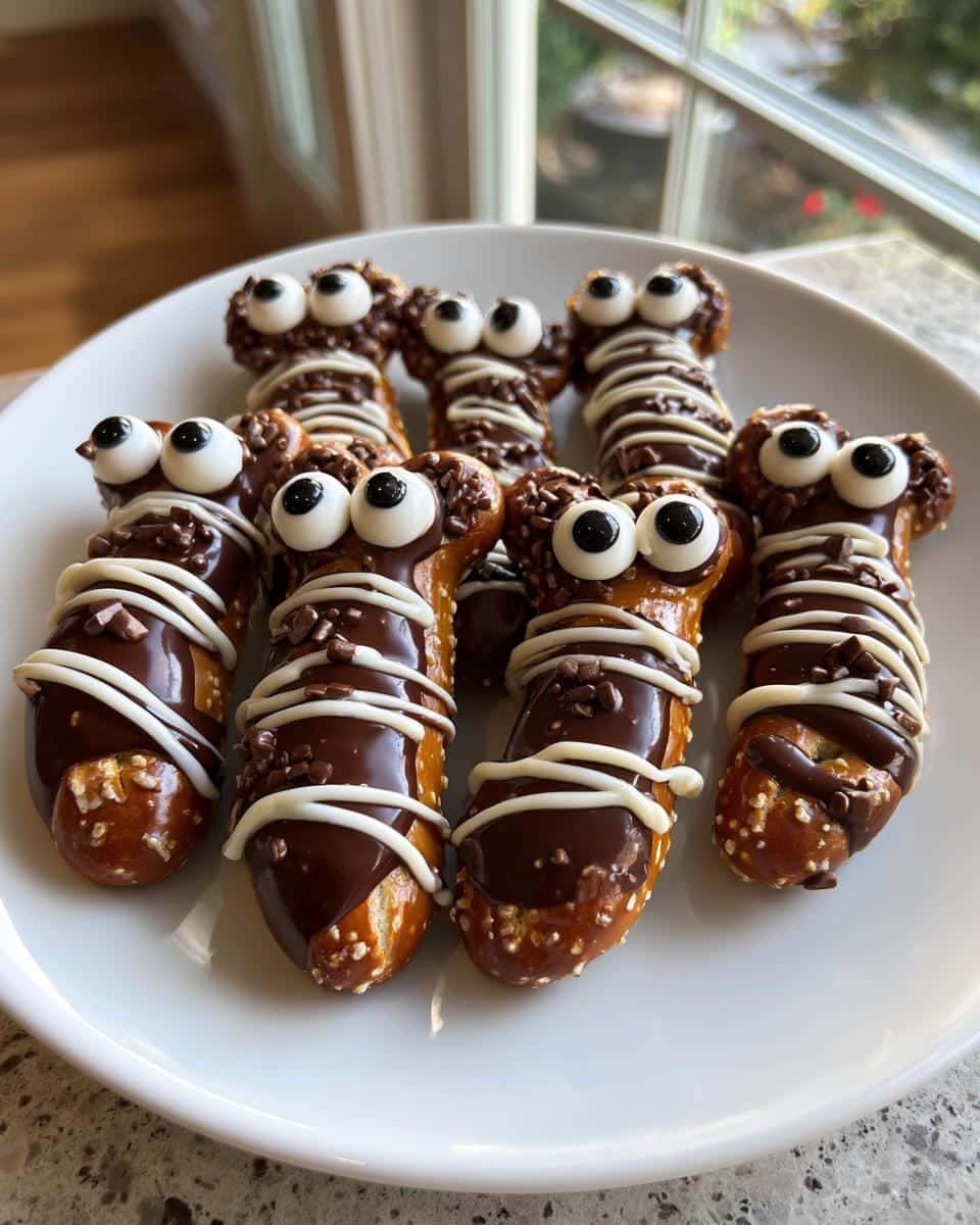 Chocolate Covered Pretzel Monsters - detail 3
