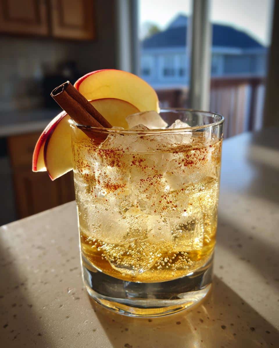 Cinnamon Apple Bourbon Smash with Maple Syrup - detail 2