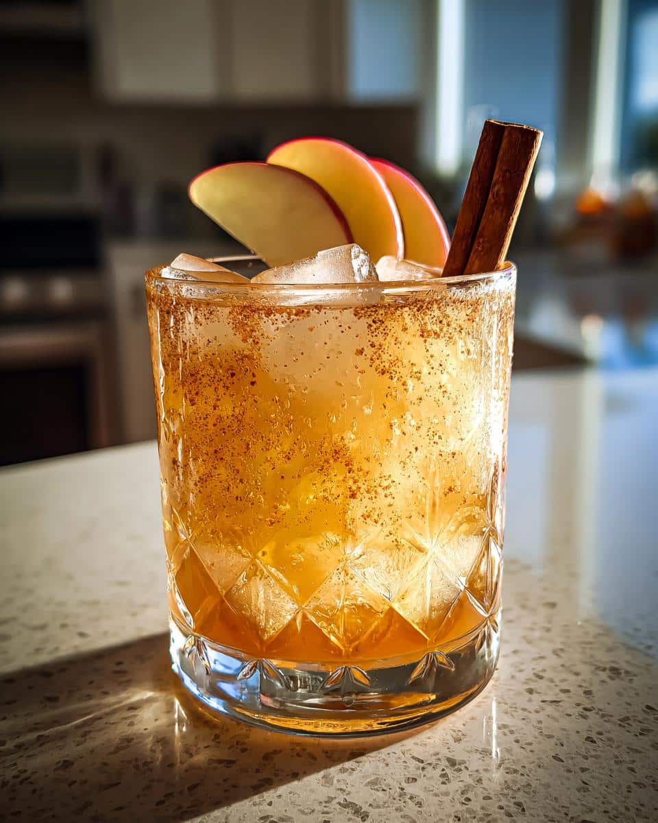 Cinnamon Apple Bourbon Smash with Maple Syrup - detail 3